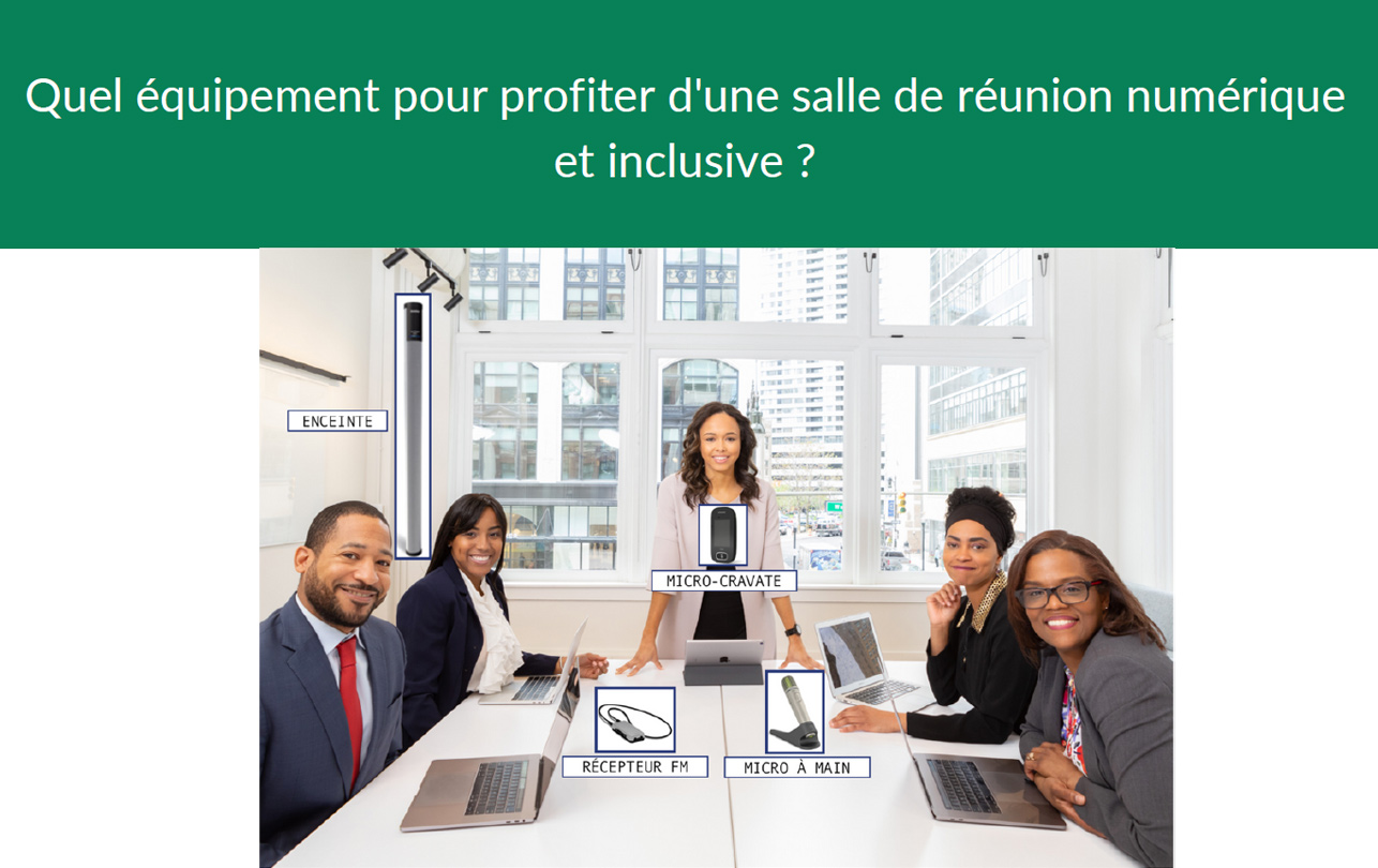 Salle de réunion numérique et inclusive